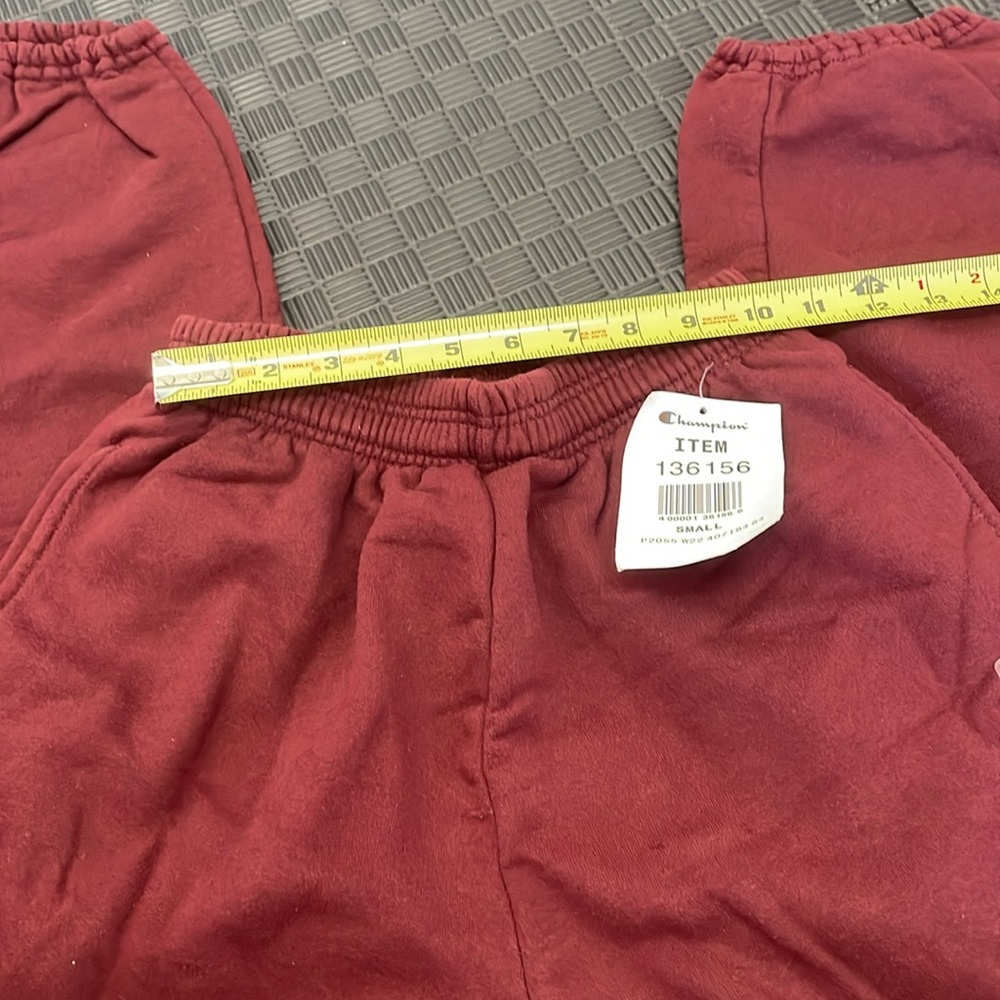 Champion maroon sweatpants size small. unisex - Picture 5 of 11